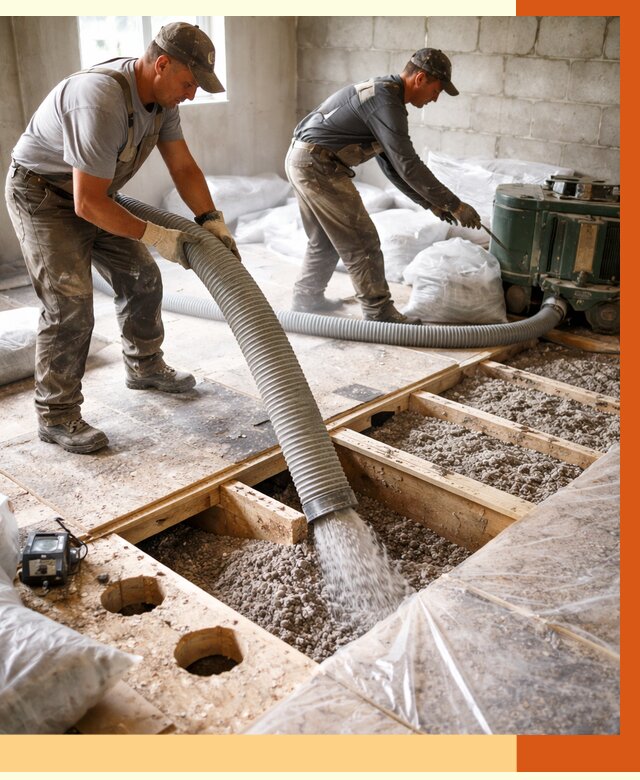 Заполнение пустот перекрытий в Раменском от 4563 руб. под ключ | ТепломастерРмн