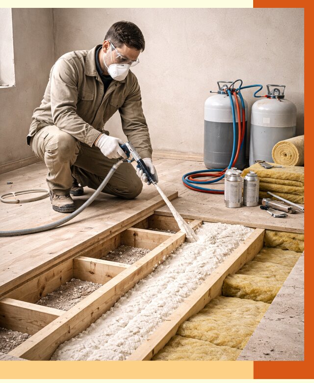 Заполнение полостей межэтажного перекрытия в Раменском от 4258 руб. | ТепломастерРмн