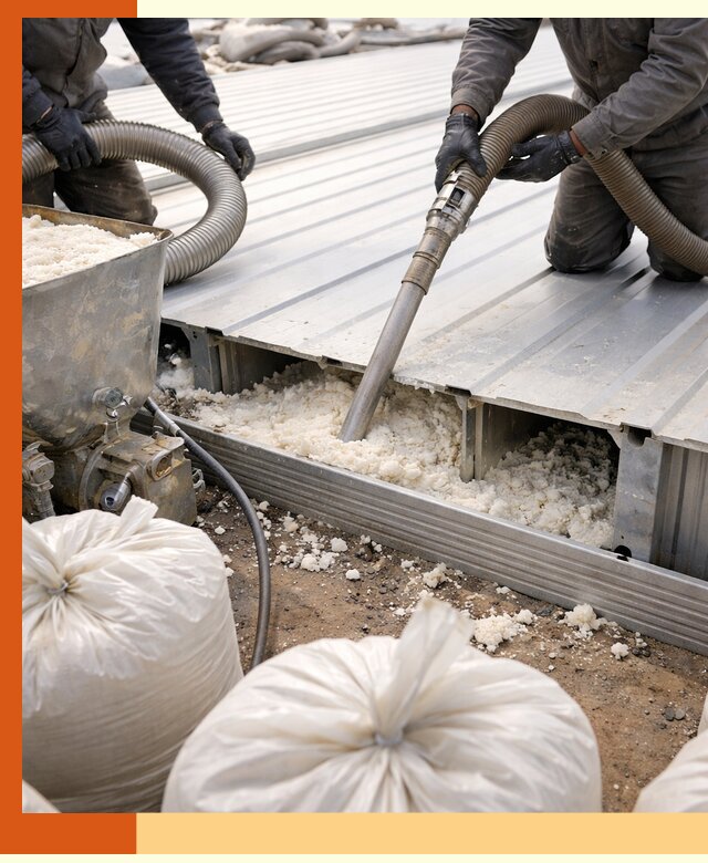 Заполнение пустот кровельных панелей пенными и мокрыми герметиками в Раменском