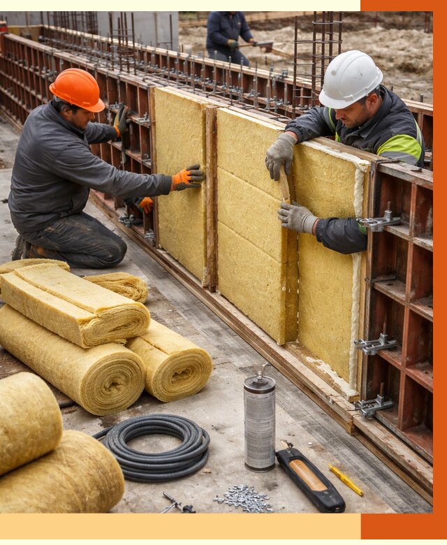 Теплоизоляция опалубки в Раменском от 7300 руб. за м2 — услуги и монтаж | ТепломастерРмн