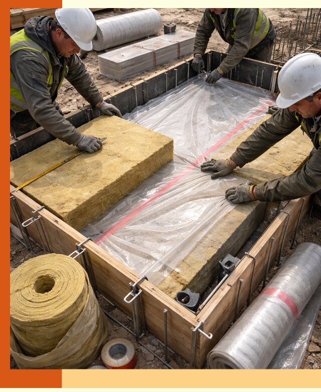 Теплоизоляция опалубки для строительства в Раменском