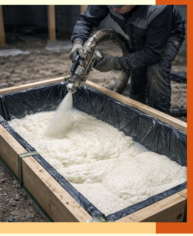 Заливка ППУ в формы в Раменском от 2535 руб. — утепление форм под ключ | ТепломастерРмн