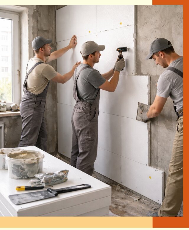 Утепление пенопластом домов и стен в Раменском от 1876 руб. — ТепломастерРмн