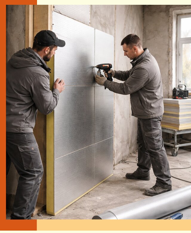 Утепление PIR панелями домов и зданий в Раменском