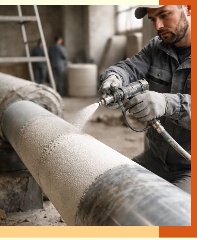 Утепление труб жидкой теплоизоляцией в Раменском от 7604 руб. под ключ | ТепломастерРмн