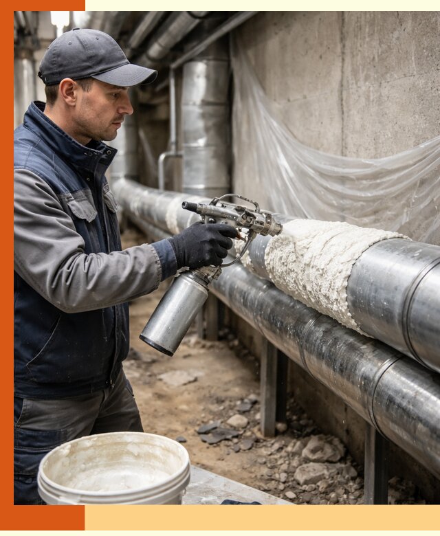 Утепление труб жидкой теплоизоляцией в Раменском