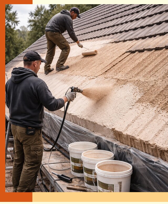 Утепление кровли жидкой пробкой в Раменском для домов и зданий