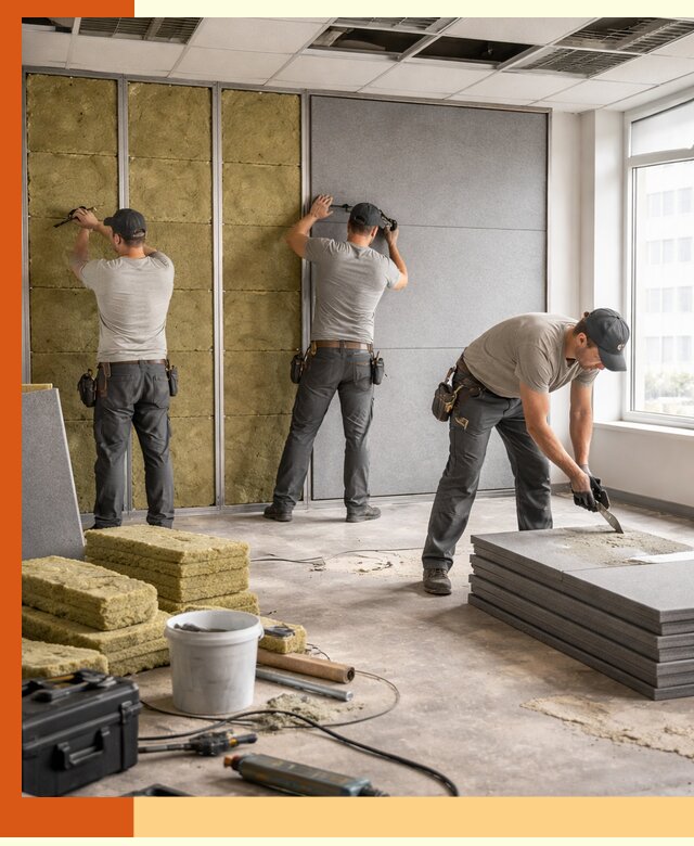 Профессиональная шумоизоляция офисов в Раменском для комфорта сотрудников