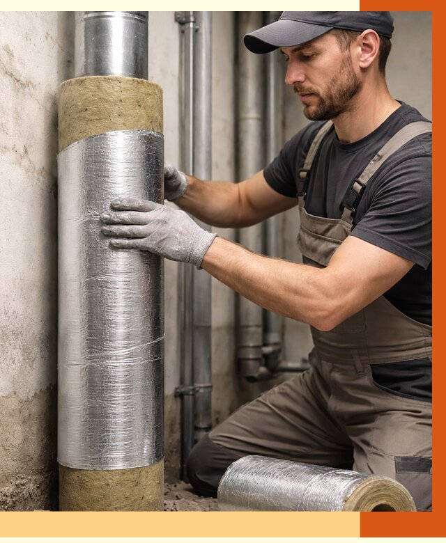 Шумоизоляция труб в Раменском от 1217 руб. — шумоподавление и звукоизоляция труб | ТепломастерРмн