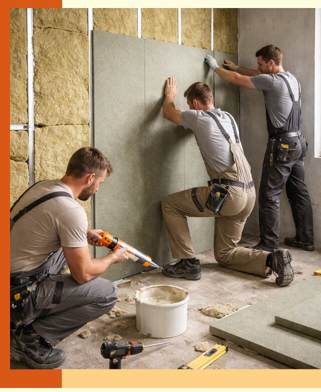 Профессиональная шумоизоляция стен в Раменском для квартир и домов