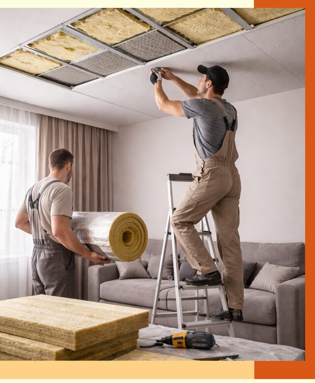 Шумоизоляция потолка в Раменском от 2281 руб. под ключ | Профессионально — ТепломастерРмн