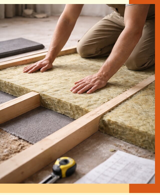 Шумоизоляция пола в Раменском от 1267 руб./м² — профессиональная звукоизоляция | ТепломастерРмн