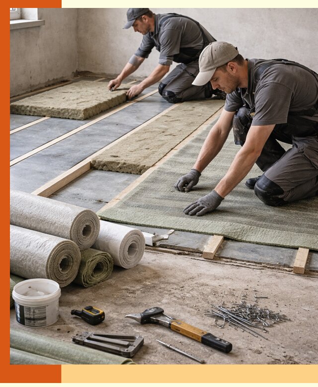 Шумоизоляция пола в Раменском — профессиональная звукоизоляция помещений