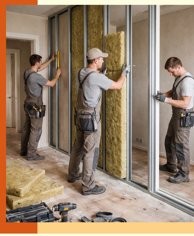 Шумоизоляция межкомнатных перегородок в Раменском эффективно и надёжно