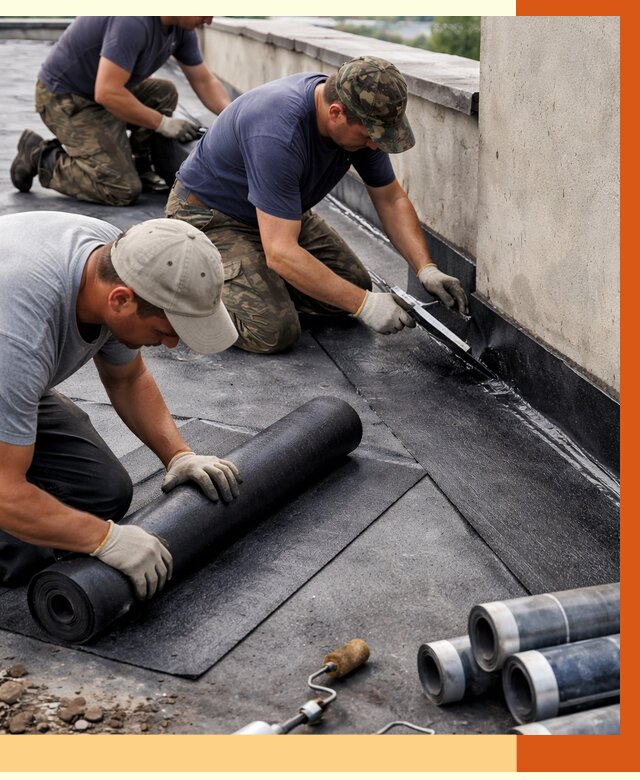 Гидроизоляция кровли в Раменском от 4563 руб. — профессиональная гидроизоляция крыши | ТепломастерРмн