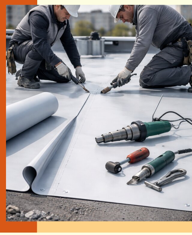 Гидроизоляция мембранной кровли в Раменском: монтаж и ремонт быстро