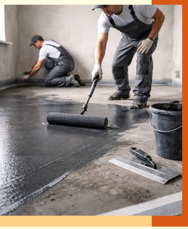 Профессиональная гидроизоляция пола в Раменском от 8618 руб. под ключ | ТепломастерРмн