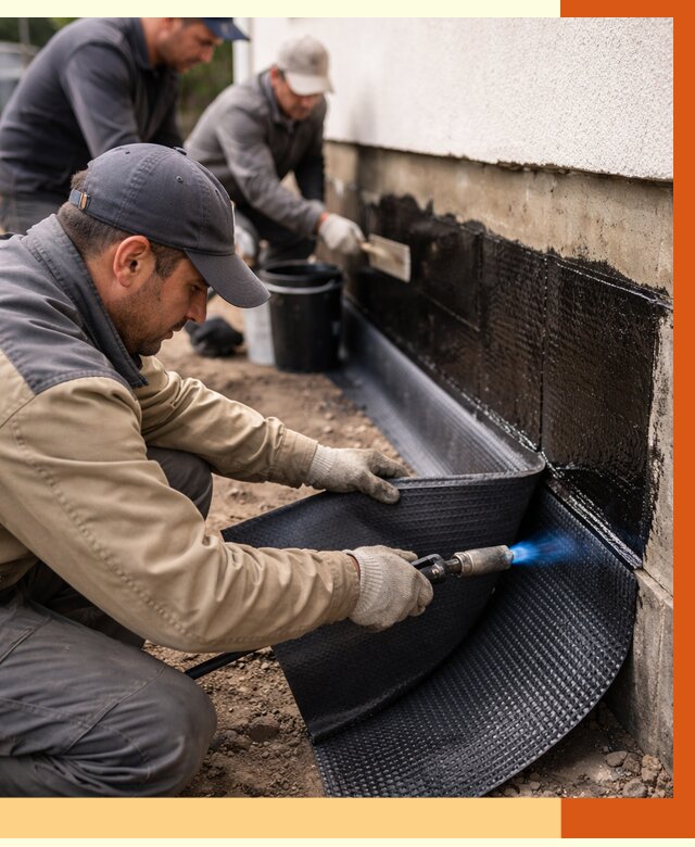 Гидроизоляция цоколя и отмостки в Раменском от 8618 руб. — ТепломастерРмн