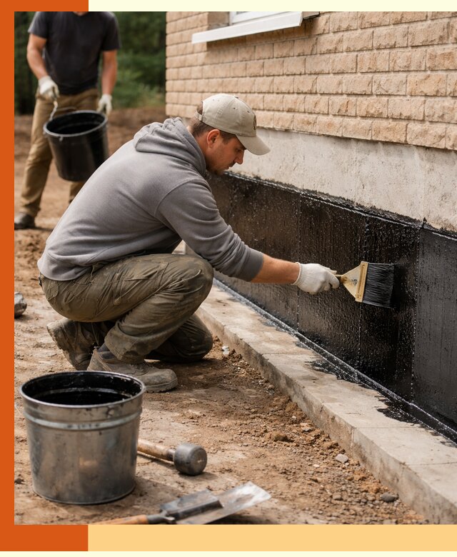 Гидроизоляция цоколя домов и зданий в Раменском эффективными методами