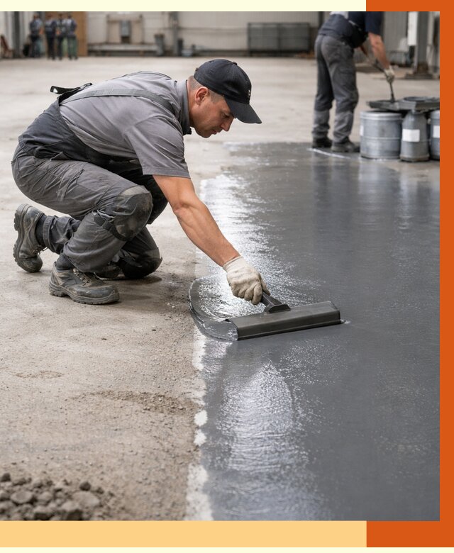 Гидроизоляция промышленного пола в Раменском от 1217 руб./м2 — ТепломастерРмн специалисты под ключ