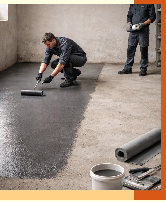 Гидроизоляция гаражного пола в Раменском от 3549 руб./м² — ТепломастерРмн профессионально