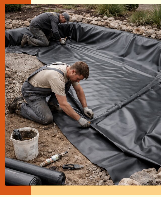 Гидроизоляция пруда в Раменском: надежная защита и герметизация