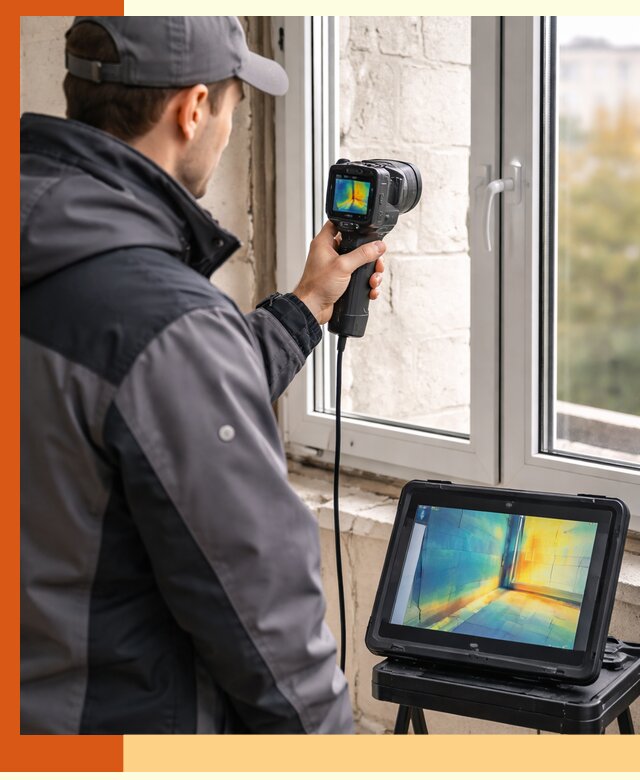 Тепловизионное обследование дома в Раменском для выявления утечек тепла