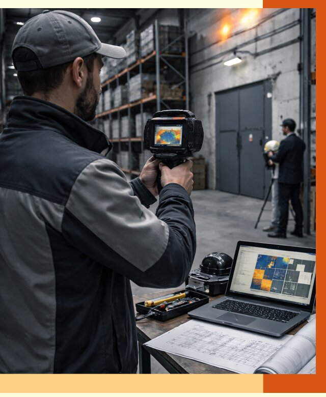 Тепловизионное обследование склада в Раменском от 6590 руб. | ТепломастерРмн