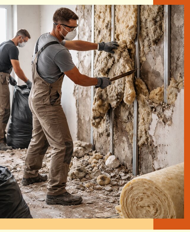 Демонтаж старого утеплителя в Раменском от 3549 руб. — работы под ключ | ТепломастерРмн