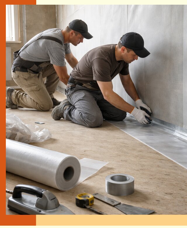 Монтаж пароизоляции для дома и помещений в Раменском