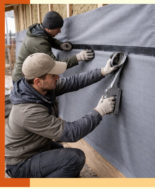 Монтаж ветроизоляции зданий и конструкций в Раменском