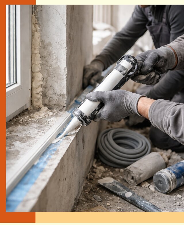 Герметизация стыков и примыканий зданий в Раменском