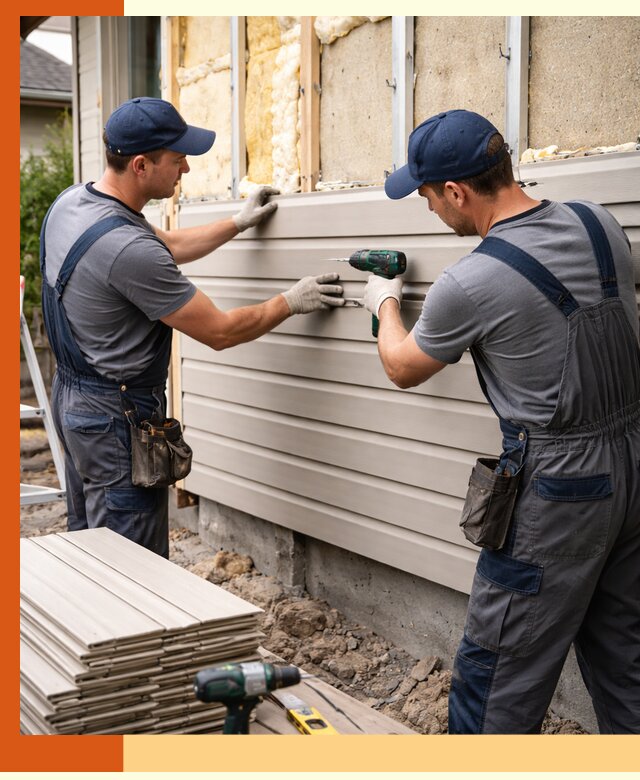 Монтаж сайдинга после утепления в Раменском качественно и надежно